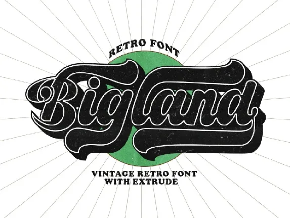 Bigland Retro font