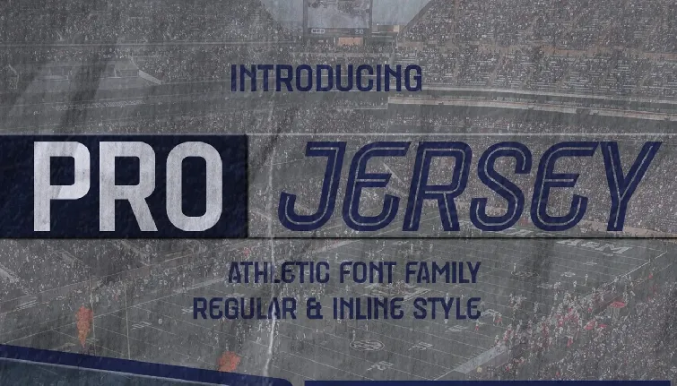 Pro Jersey font