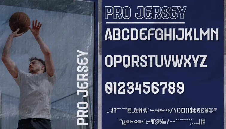 Pro Jersey font