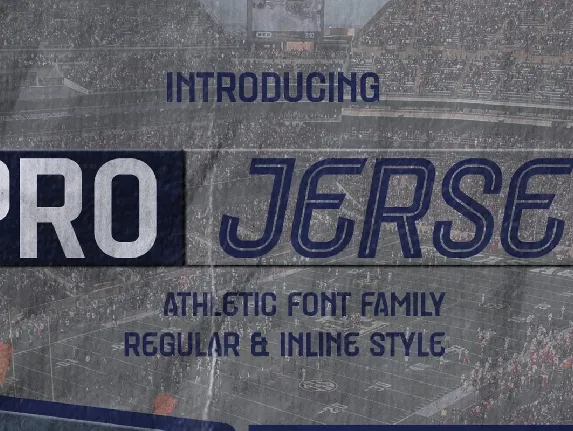 Pro Jersey font