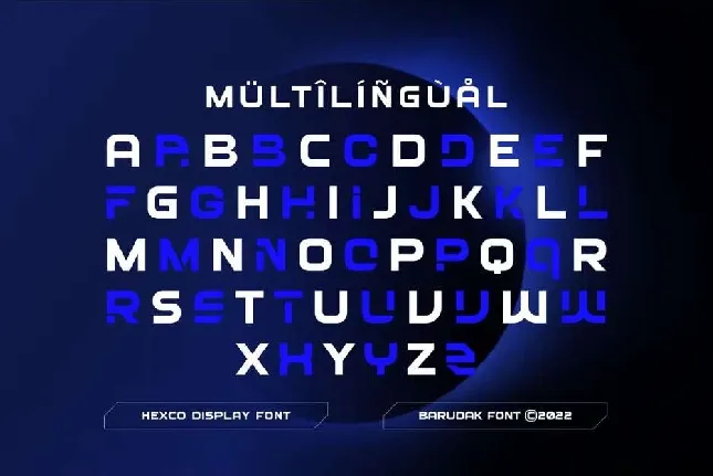 Hexco font