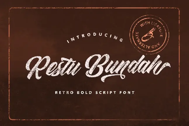 Restu Bundah font