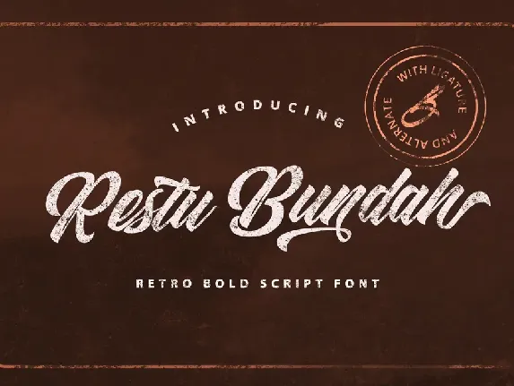 Restu Bundah font