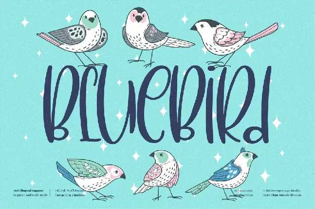 BlueBird font