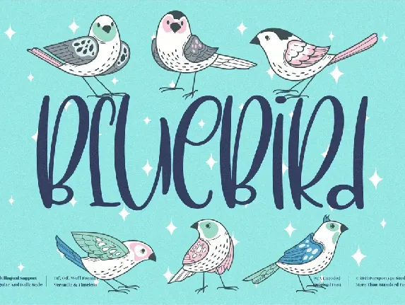 BlueBird font