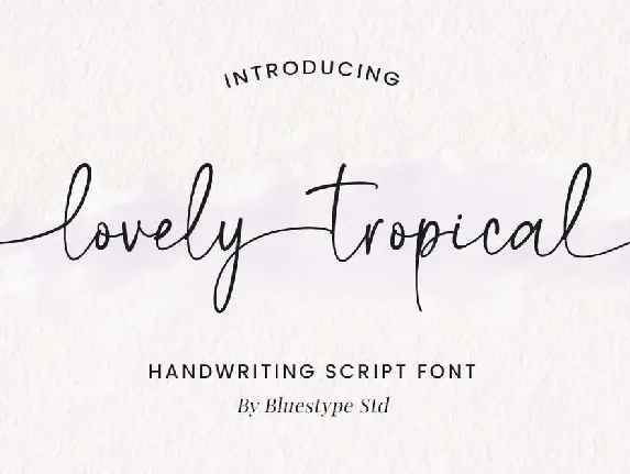 lovely tropical font