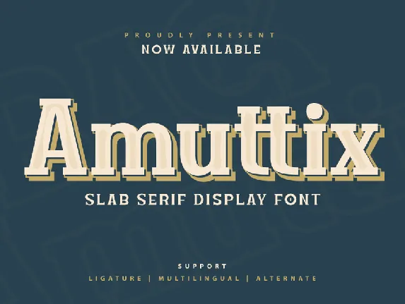 Amuttix Trial font