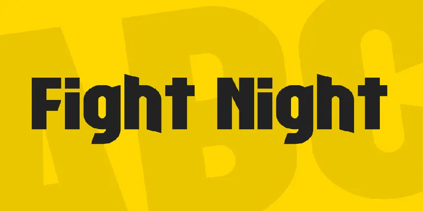 Fight Night font