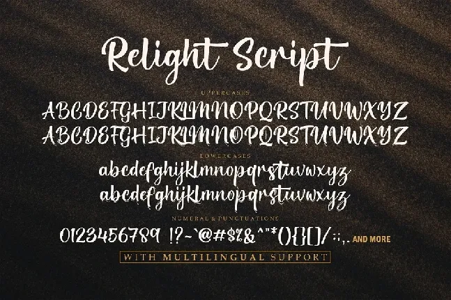 Relight font