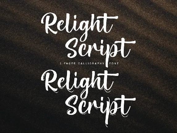 Relight font