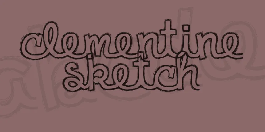 Clementine Sketch font