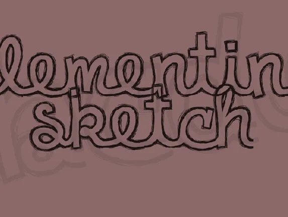 Clementine Sketch font