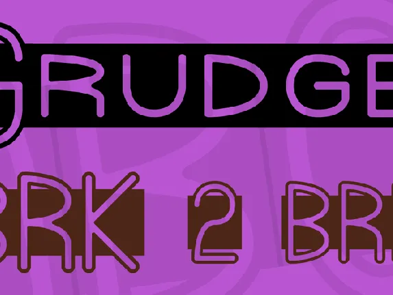 Grudge font