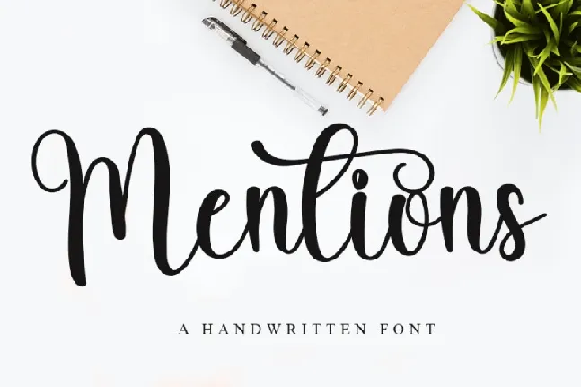 Mentions font