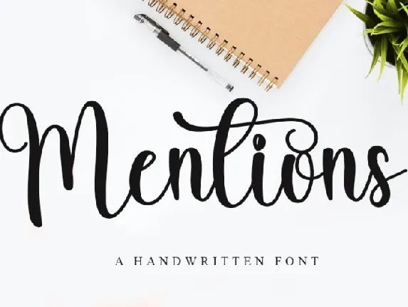 Mentions font