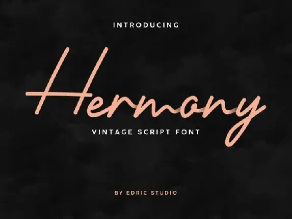 Hermony Signature Script font