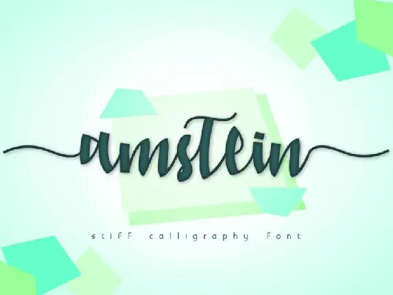 Amstein Script font