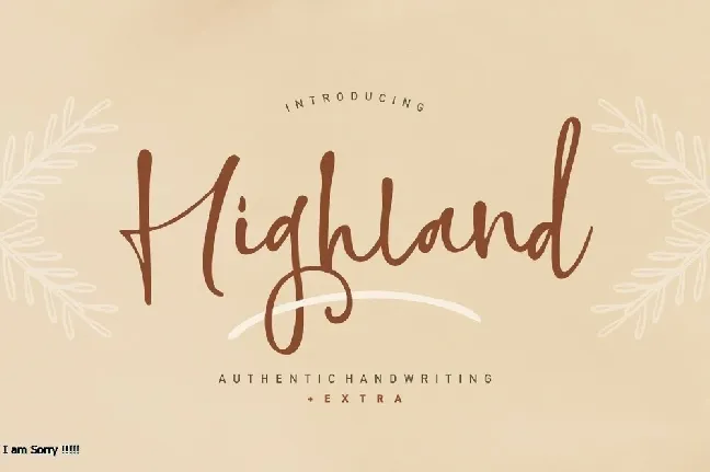 Highland Script font