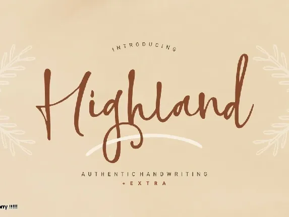 Highland Script font