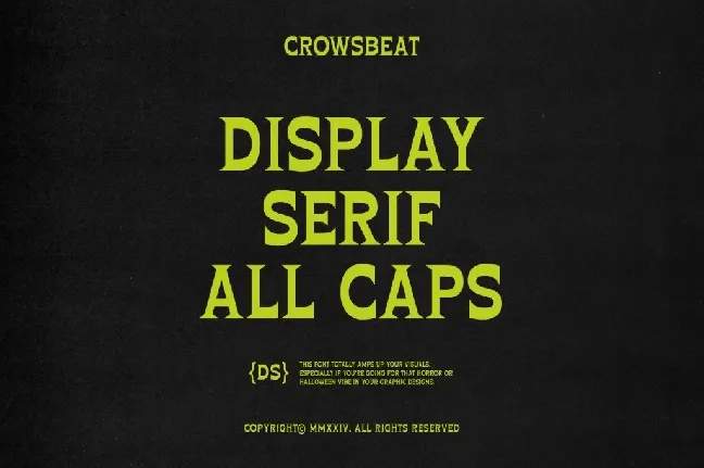 Crowsbeat Demo font