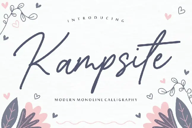 Kampsite font