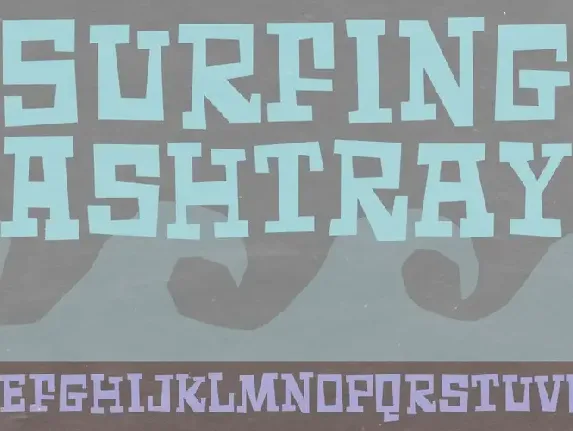 Surfing Ashtray DEMO font