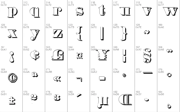 Fette Bauersche Antiqua font