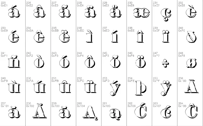 Fette Bauersche Antiqua font