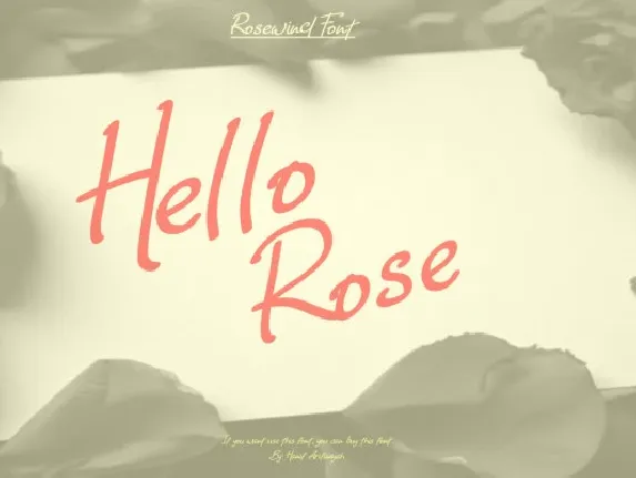 Rosewind font