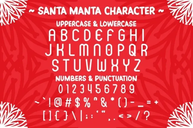 Santa Manta font