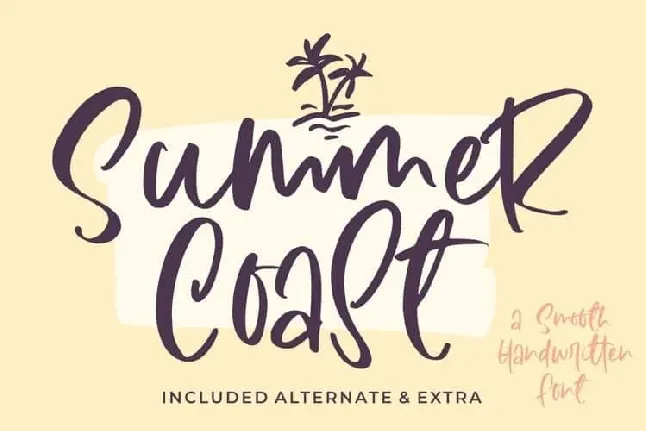 Summer Coast Handwritten font