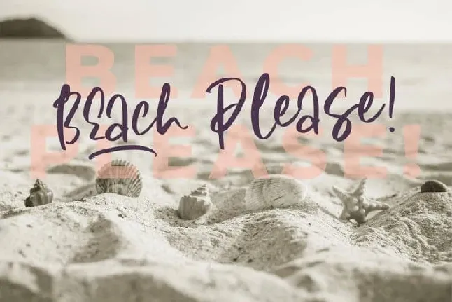 Summer Coast Handwritten font