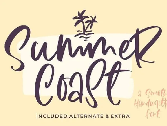 Summer Coast Handwritten font