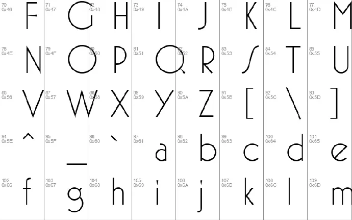 Mostra Nuova font