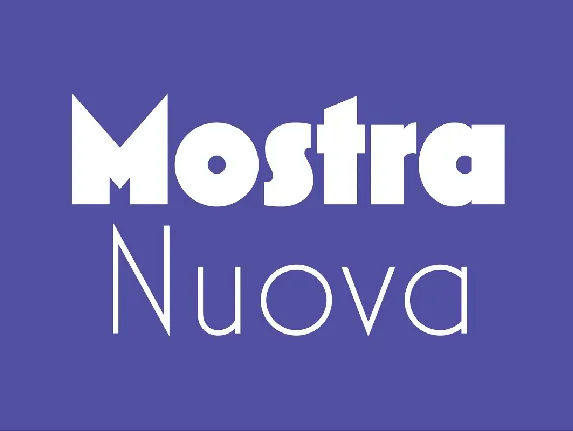 Mostra Nuova font