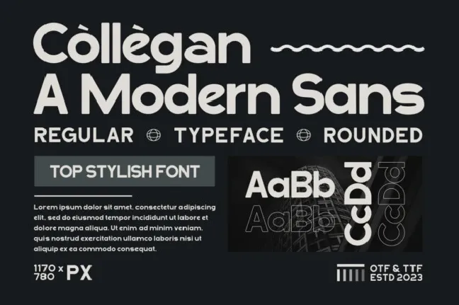 Collegan font