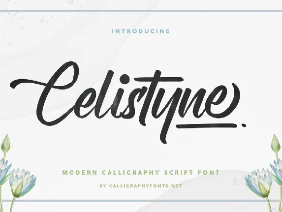 Celistyne Demo font