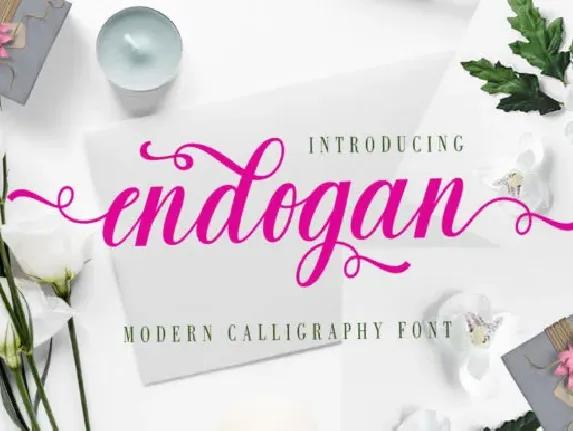 Endogan font