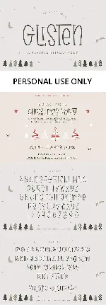 Glisten font