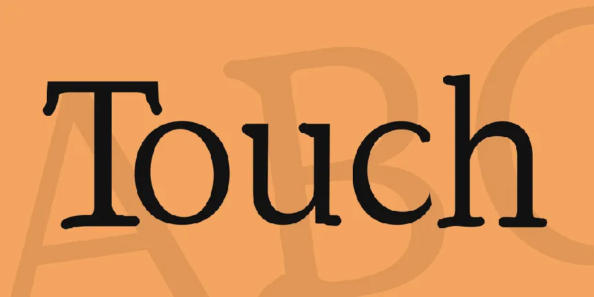 Touch font