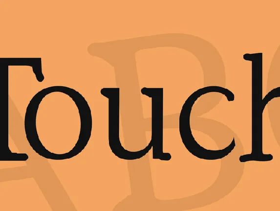 Touch font