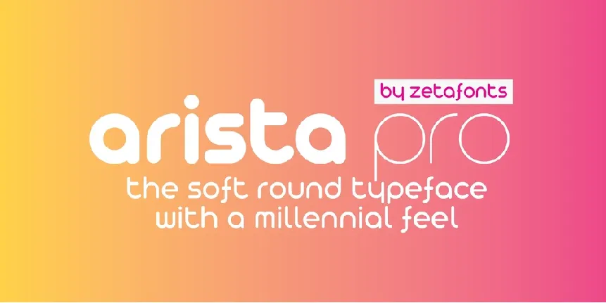 Arista Pro Family font