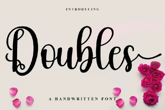 Doubles font