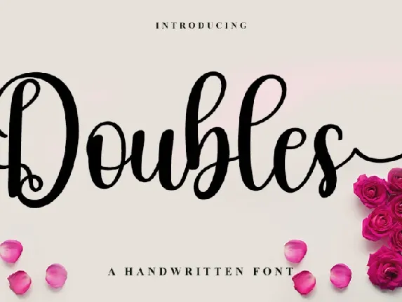 Doubles font