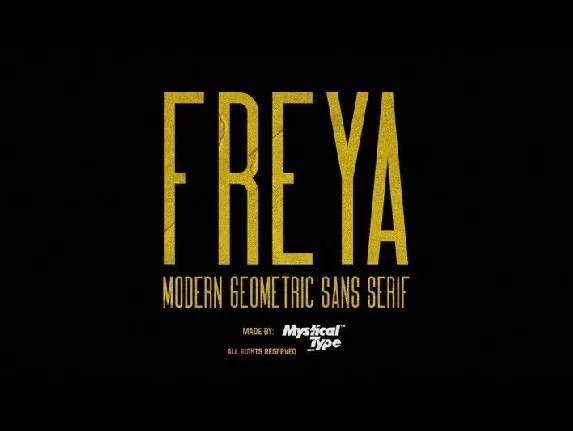 FREYA Family font