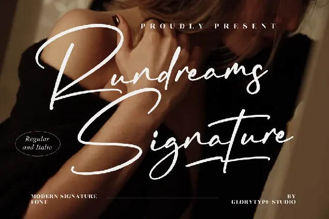 Rundreams Signature font