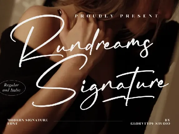 Rundreams Signature font