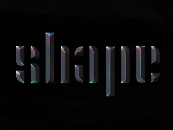 Shape Display font