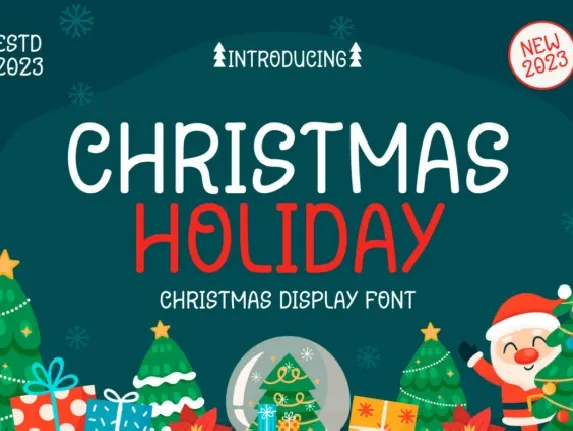 Christmas Holiday Display font