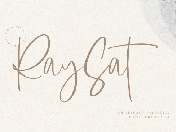 Raysat – Elegant Signature font